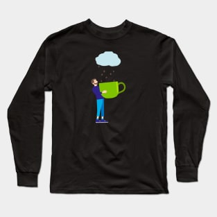 I Hope It Rains Coffee. Ojalá Que Llueva Café Long Sleeve T-Shirt